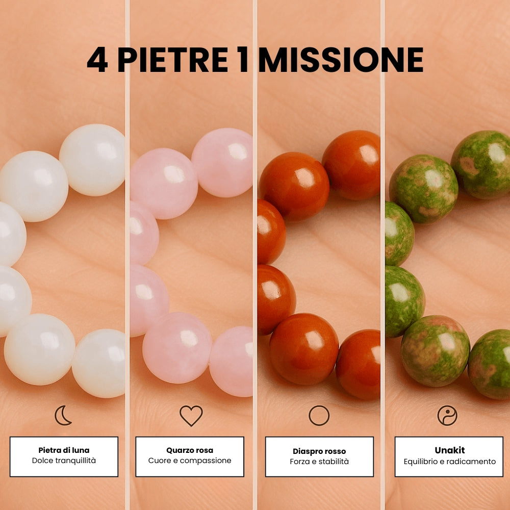 Bracciale Fertilità con Pietre Naturali